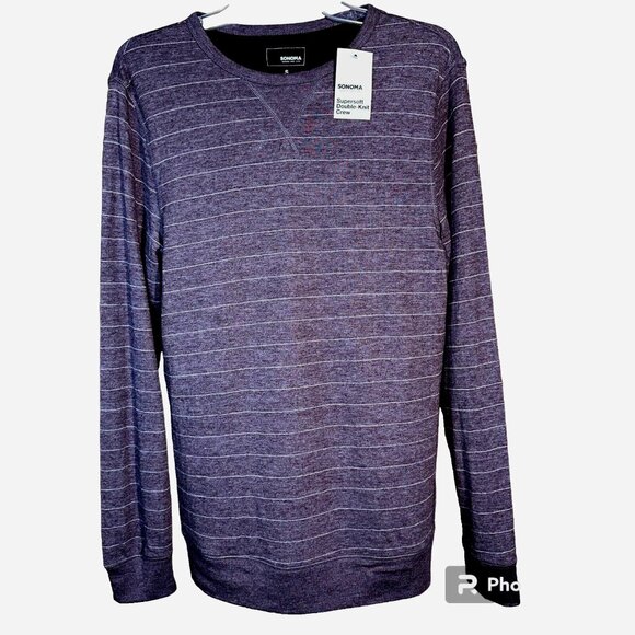 SONOMA Supersoft Thermal Crew Shirt S NWT Waffle Knit Casual Layering Essential - Picture 1 of 3